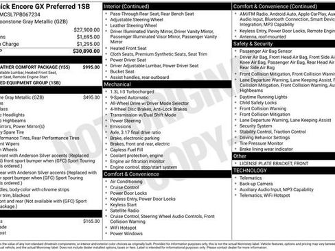 Certified 2023 Buick Encore GX Preferred w/ Cold Weather Comfort Package AWD/4WD image 33