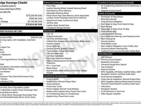 Used 2024 Dodge Durango Citadel AWD/4WD image 24