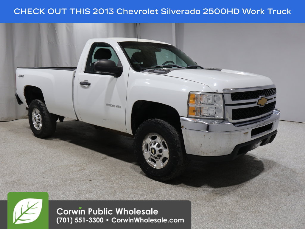 Used 2013 Chevrolet Silverado 2500 W/T w/ Snow Plow Prep Package AWD/4WD image 1