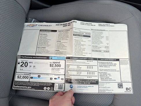 Used 2020 Chevrolet Colorado W/T w/ WT Convenience Package image 20