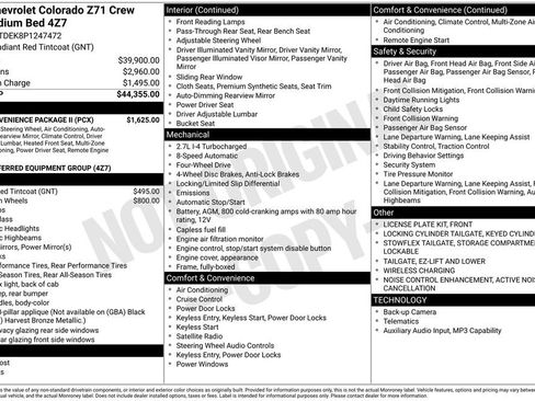 Used 2023 Chevrolet Colorado Z71 w/ Z71 Convenience Package 2 AWD/4WD image 33