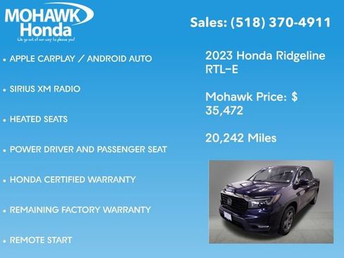 Certified 2023 Honda Ridgeline RTL-E image 16