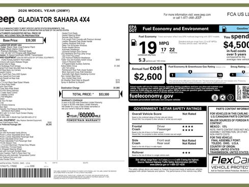 New 2026 Jeep Gladiator Sport image 41