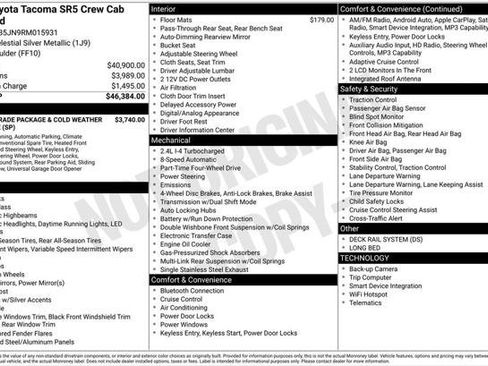 Used 2024 Toyota Tacoma SR5 AWD/4WD image 2