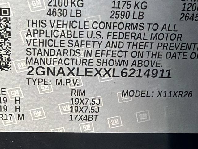 Used 2020 Chevrolet Equinox LT w/ Midnight Edition FWD image 34