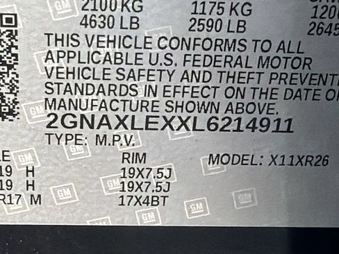 Used 2020 Chevrolet Equinox LT w/ Midnight Edition FWD image 34