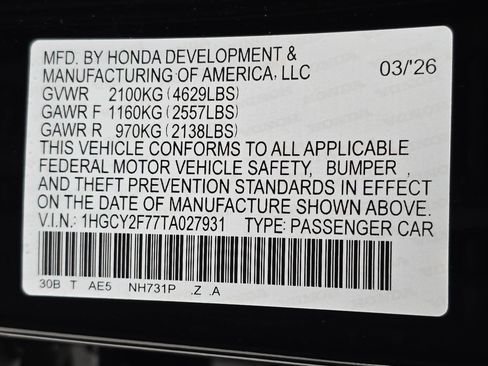 New 2026 Honda Accord Sport image 33