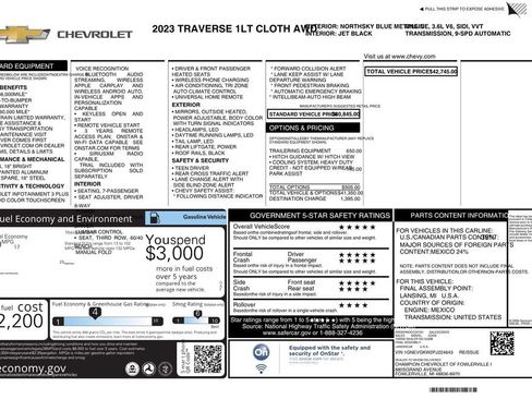 Used 2023 Chevrolet Traverse LT AWD/4WD image 10