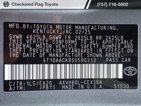 Used 2025 Toyota Camry SE w/ Convenience Package image 21