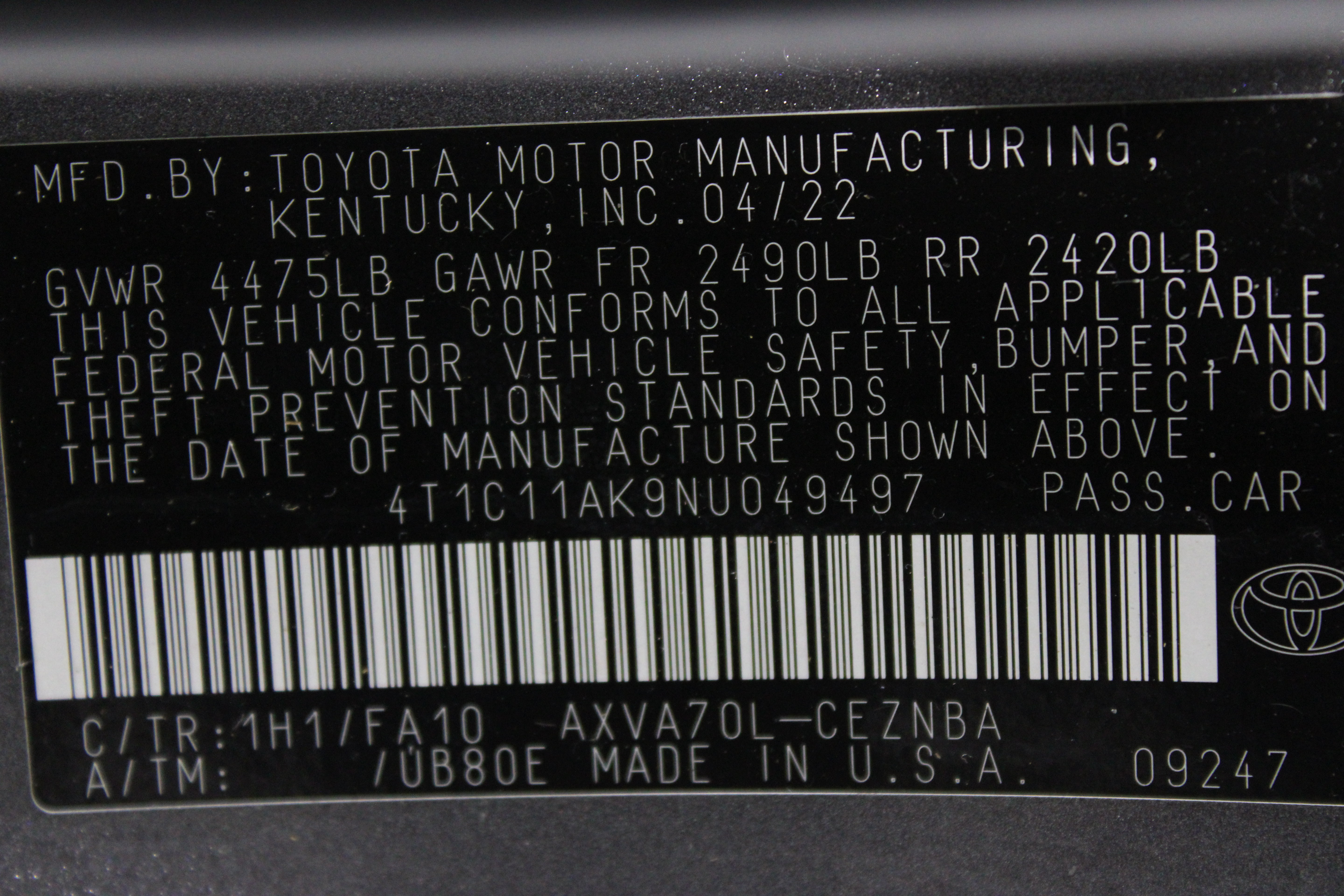 Used 2022 Toyota Camry LE FWD image 38