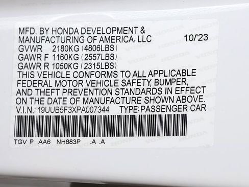 Certified 2023 Acura TLX FWD image 37