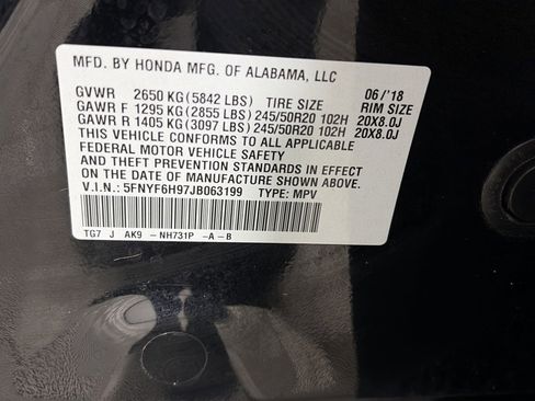 Used 2018 Honda Pilot Touring image 9