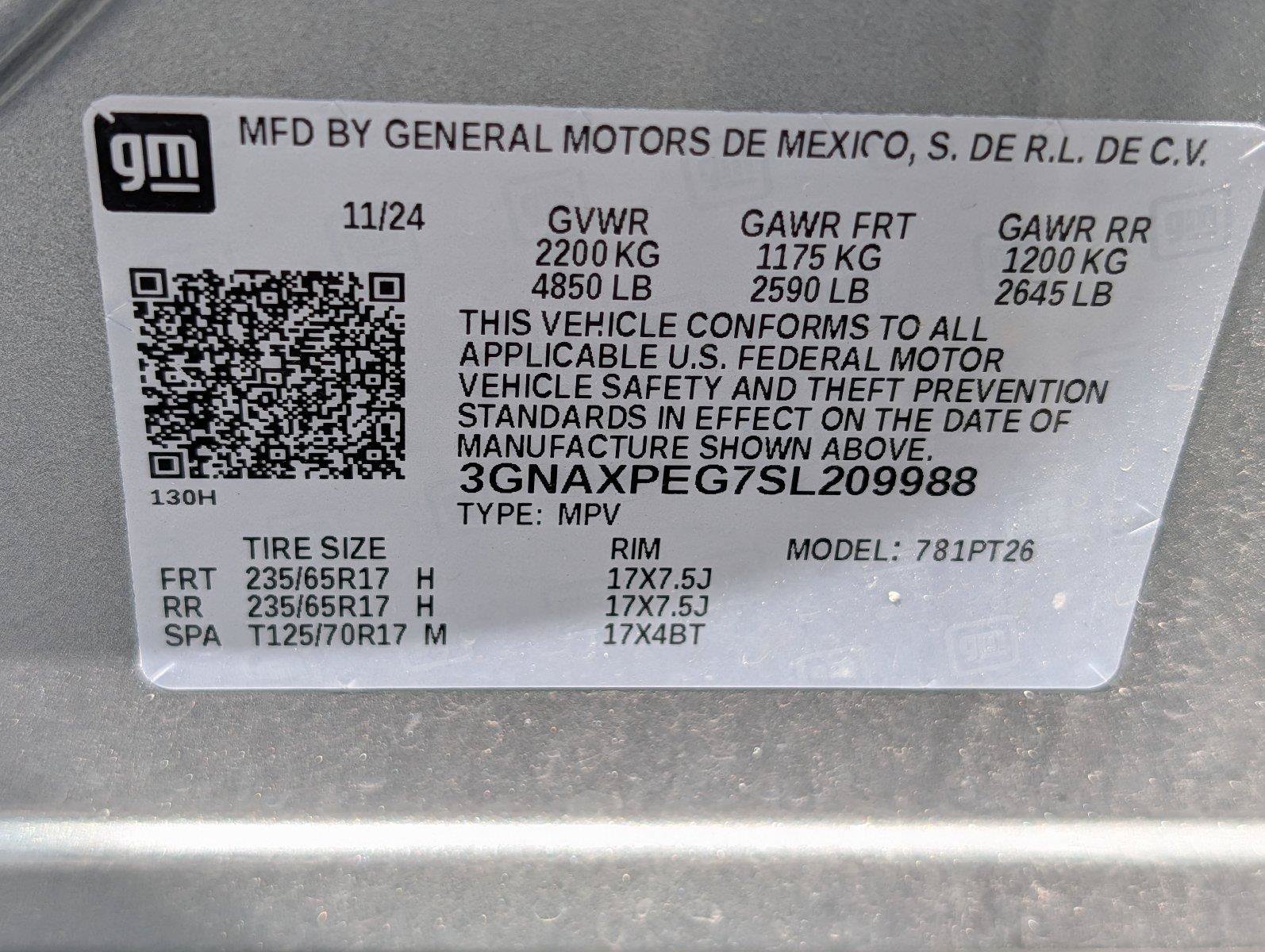 Certified 2025 Chevrolet Equinox LT w/ Convenience Package II AWD/4WD image 38
