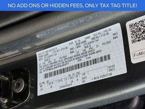 New 2026 Ford F150 XLT w/ Equipment Group 302A MID image 32