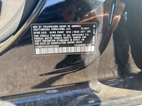 Used 2012 Volkswagen Passat 2.5 SE image 6