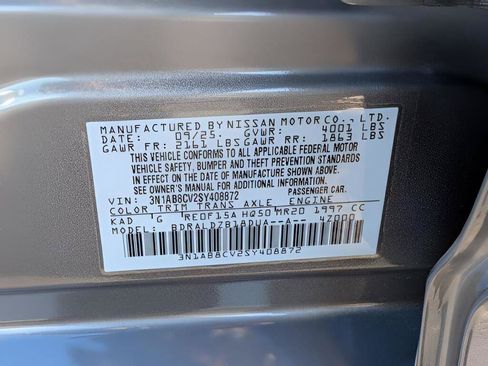 Certified 2025 Nissan Sentra SV FWD image 28
