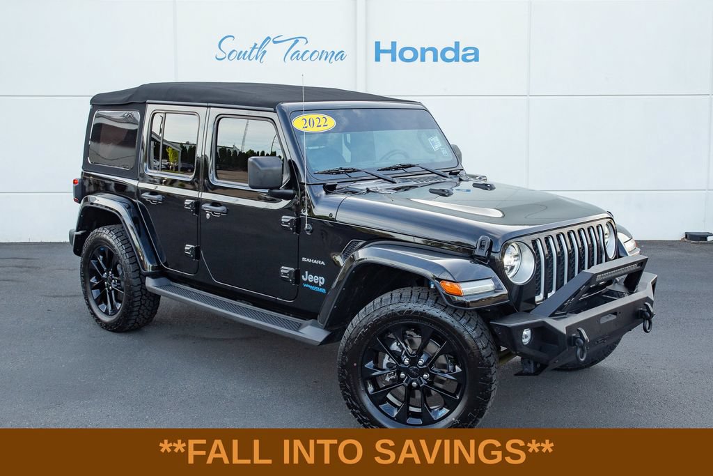 Used 2022 Jeep Wrangler Unlimited Sahara w/ Cold Weather Group AWD/4WD image 1