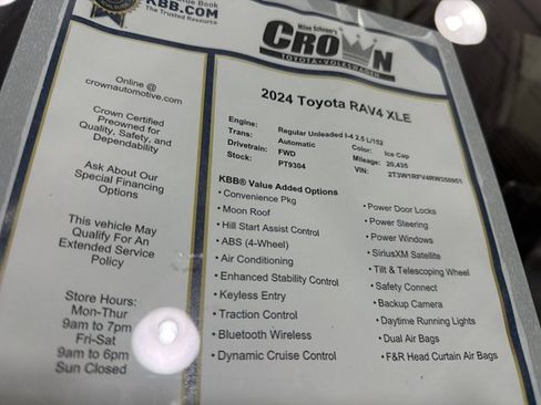 Used 2024 Toyota RAV4 XLE w/ Convenience Package FWD image 40
