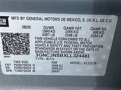 Used 2020 Chevrolet Trax LS w/ Tint and Cruise Package image 24