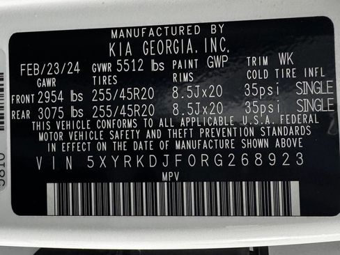 Used 2024 Kia Sorento SX Prestige w/ Olive Brown Leather Package AWD/4WD image 10