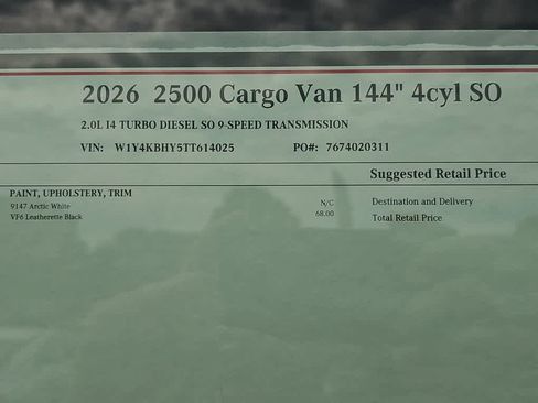 New 2026 Mercedes-Benz Sprinter 2500 image 18