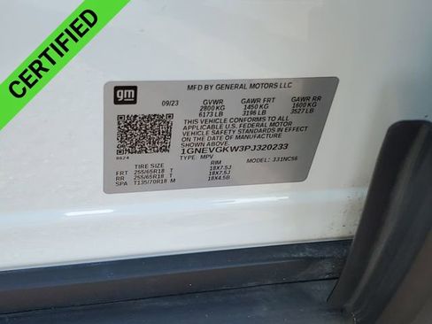 Certified 2023 Chevrolet Traverse LT w/ LPO, Floor Liner Package image 34