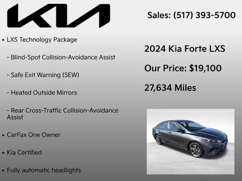 Used 2024 Kia Forte LXS w/ LXS Technology Package image 7