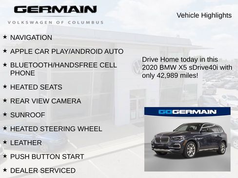 Used 2020 BMW X5 sDrive40i w/ Premium Package image 6