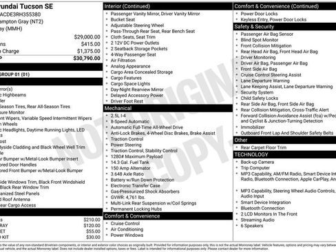 Certified 2024 Hyundai Tucson SE AWD/4WD image 3
