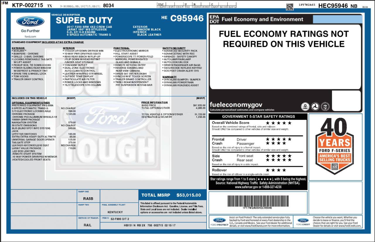 Used 2017 Ford F250 Lariat w/ Chrome Package RWD image 4