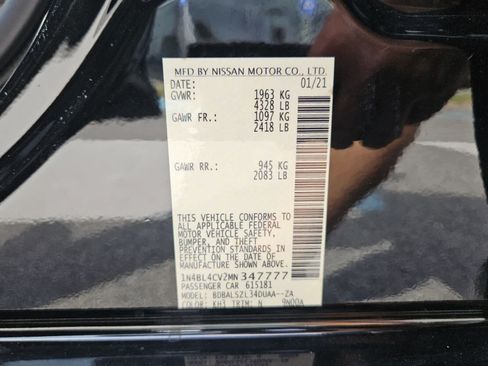 Used 2021 Nissan Altima 2.5 SR w/ SR Premium Package FWD image 7