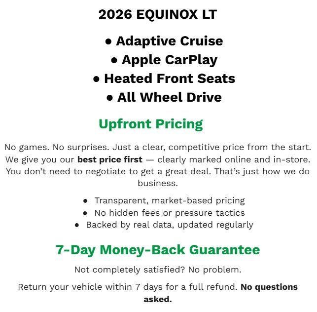 Certified 2026 Chevrolet Equinox LT AWD/4WD image 2