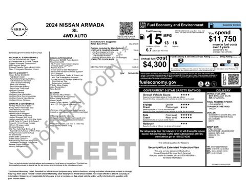Certified 2024 Nissan Armada SL w/ Captain's Chairs Package AWD/4WD image 33