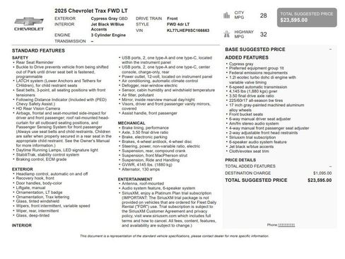 Certified 2025 Chevrolet Trax LT FWD image 33