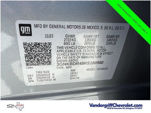 Certified 2024 Chevrolet Blazer LT w/ LPO, Floor Liner Package FWD image 31