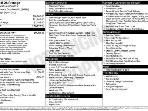 Used 2022 Audi Q8 Prestige w/ Prestige Package image 17