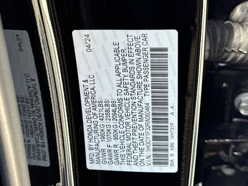 Certified 2024 Honda Accord EX image 34