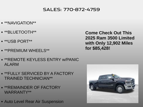 Used 2025 RAM 3500 Limited AWD/4WD image 20