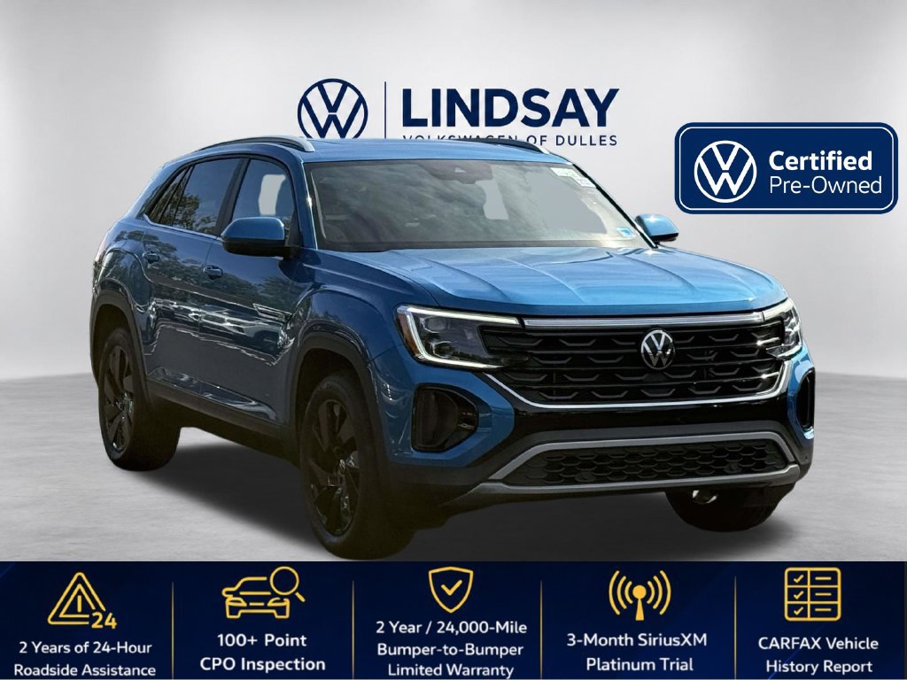 Certified 2024 Volkswagen Atlas Cross Sport SE w/ Panoramic Sunroof Package FWD image 1