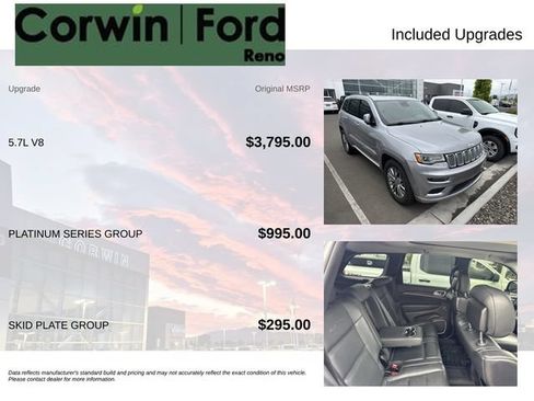 Used 2018 Jeep Grand Cherokee Summit w/ Platinum Series Group AWD/4WD image 3
