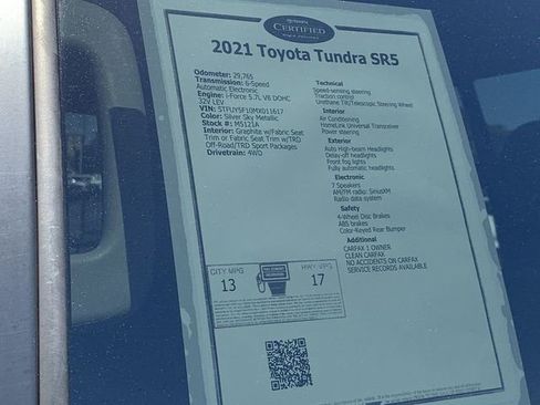 Used 2021 Toyota Tundra SR5 AWD/4WD image 37