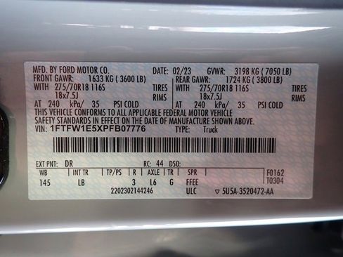 Used 2023 Ford F150 Tremor w/ Trailer Tow Package image 23