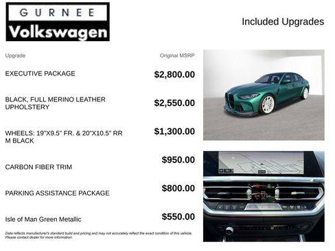 Used 2021 BMW M3 w/ Executive Package image 4