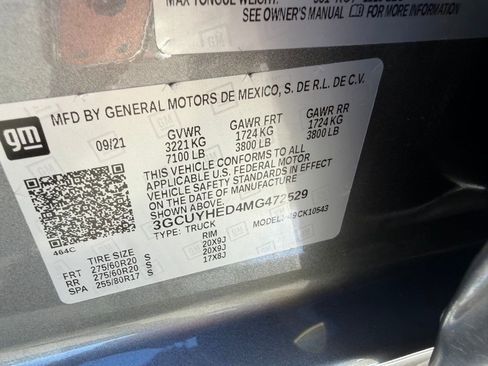 Used 2021 Chevrolet Silverado 1500 High Country w/ Safety Package II image 33