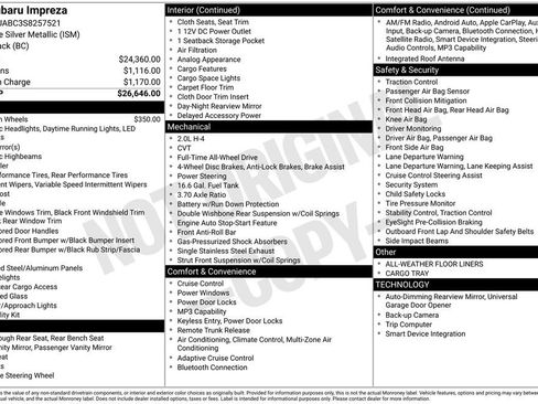 Used 2025 Subaru Impreza 2.0i image 3