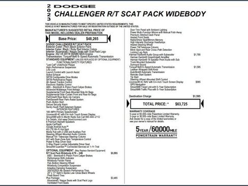 Used 2023 Dodge Challenger R/T Scat Pack RWD image 2