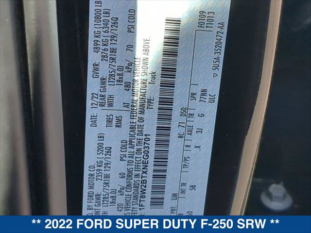 Used 2022 Ford F250 Lariat w/ Tremor Off-Road Package AWD/4WD image 24
