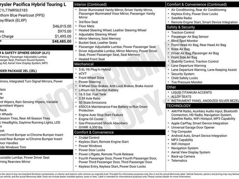 Used 2021 Chrysler Pacifica Touring-L FWD image 45