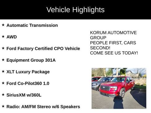 Used 2025 Ford Maverick XLT w/ Equipment Group 301A image 4