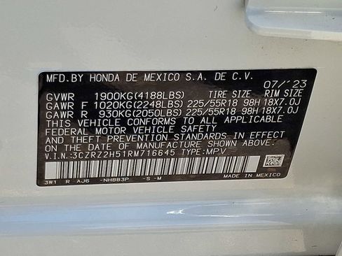 Certified 2024 Honda HR-V Sport image 27